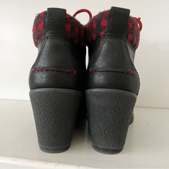 Sperry Top Slider Celeste Bliss Booties Wedge Black Leather Women's Size 8 - Picture 3 of 6